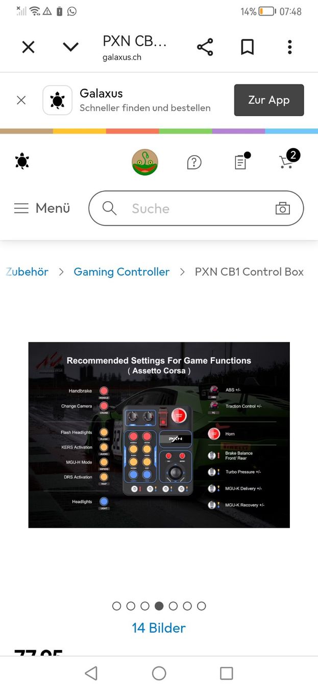 Controller: Simracing PXN BUTTONBOX – Usato da Altnau venduto da playboy 5