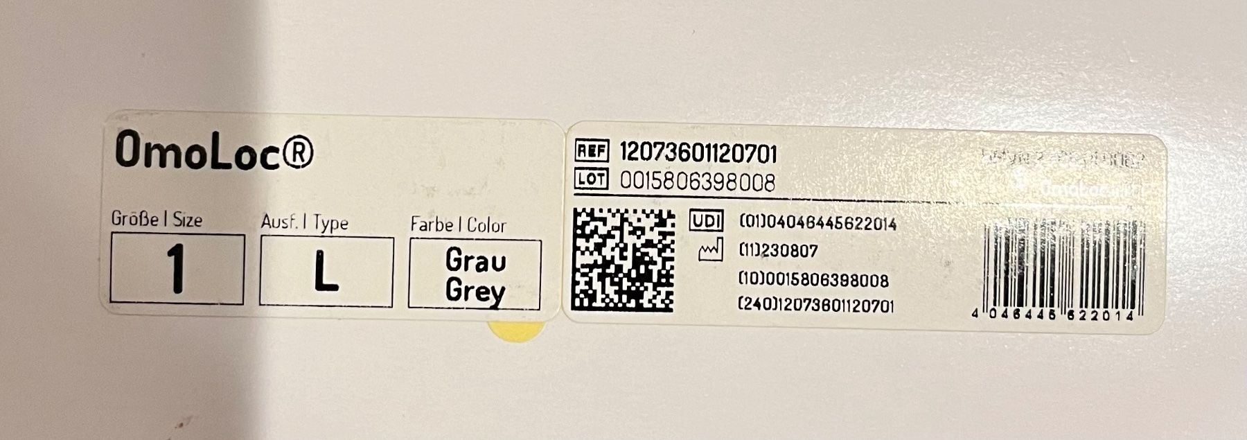 Medizinische Geräte: OMOLOC Stabilorthese Gr1 links titan NEU – Neu (gemäss Beschreibung) aus Aarau von PPhof96 1