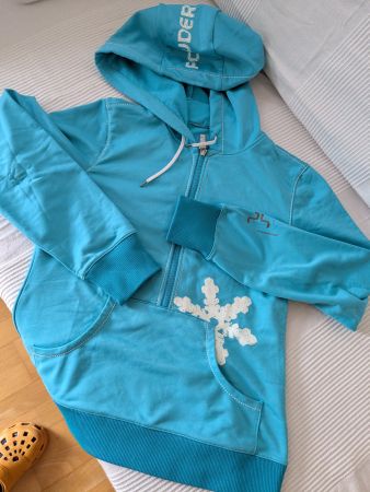POWDERHORN Damen Gr.40 Pullover Longsleeve Kapuze funktional