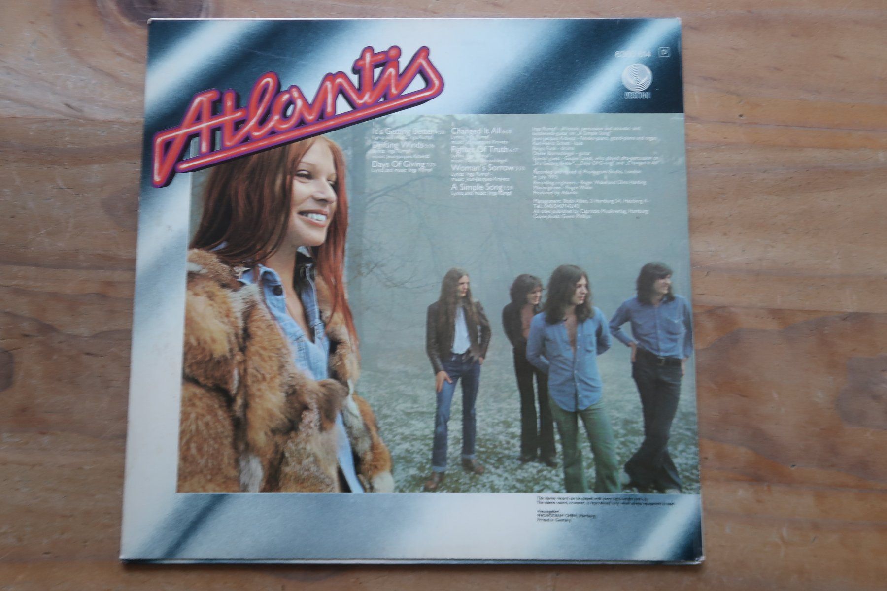 Dischi in vinile: ATLANTIS - IT'S GETTING BETTER - VERTIGO SWIRL - KRAUT ROCK – Usato da Basel venduto da Patiscat 1