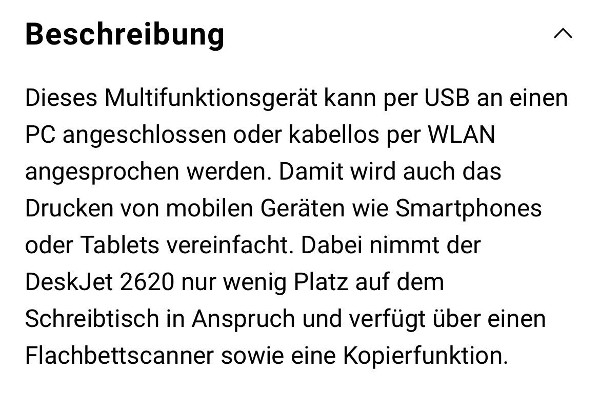 Hewlett Packard Stampanti: Drucker HP Deskjet 2620 – Usato da Otelfingen venduto da 19C90 9