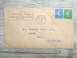 TR51 Enveloppe + Timbre England 1947
