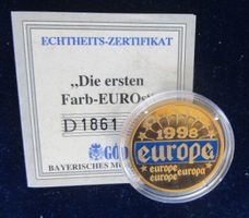 Seltener Farb-Euro-Gedenkmünze 1998 Europa - ab CHF 1.00