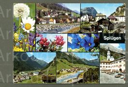 AK color Splügen GR 8- Bild, San Bernardino ≈ 1975