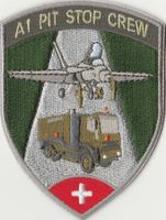 A1 Pit Stop Crew Patch - Schweizer Luftwaffe Rarität! Klett.
