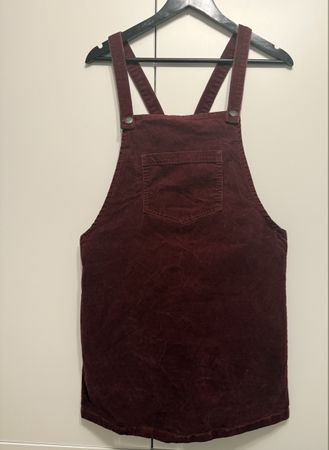Latzkleid Clockhouse Cord bordeaux Grösse 40 gute Zustand 