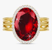 Ring 14k vergoldet