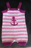 Sommerstrampler_1 , handgestrickt und superweich.