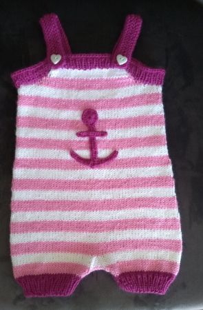 Sommerstrampler_1 , handgestrickt und superweich.