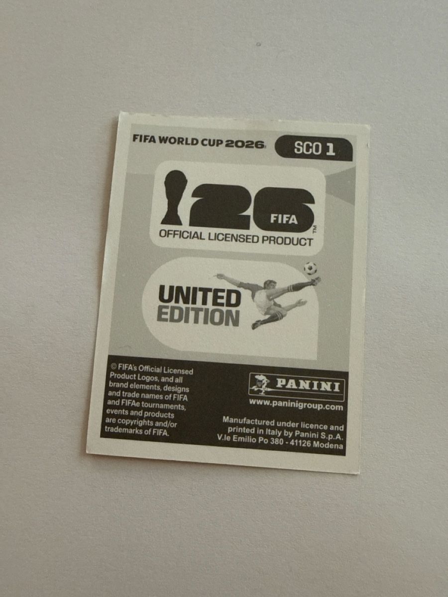Panini Sammelbilder & Trading cards: SCO1 Panini FIFA World Cup 2026 – Neu (gemäss Beschreibung) aus Muotathal von sin_pdj6 1