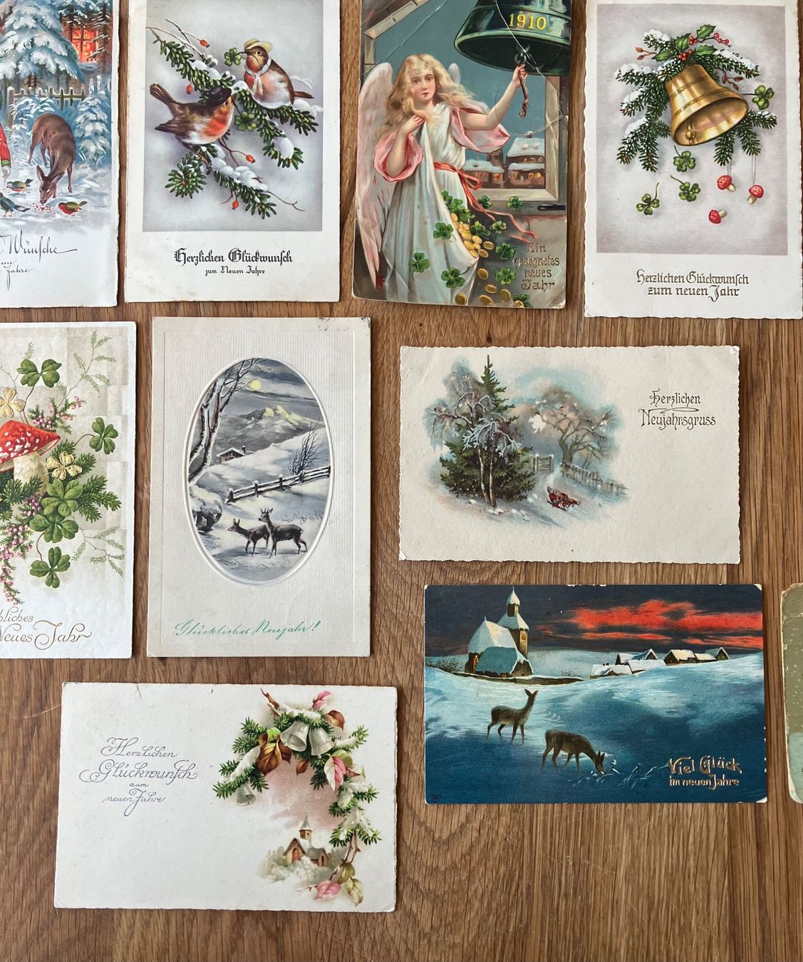 Cartes postales: Antike Ansichtskarten Neujahrsgrüsse – D'occasion à Waldstatt par breitaxt 2
