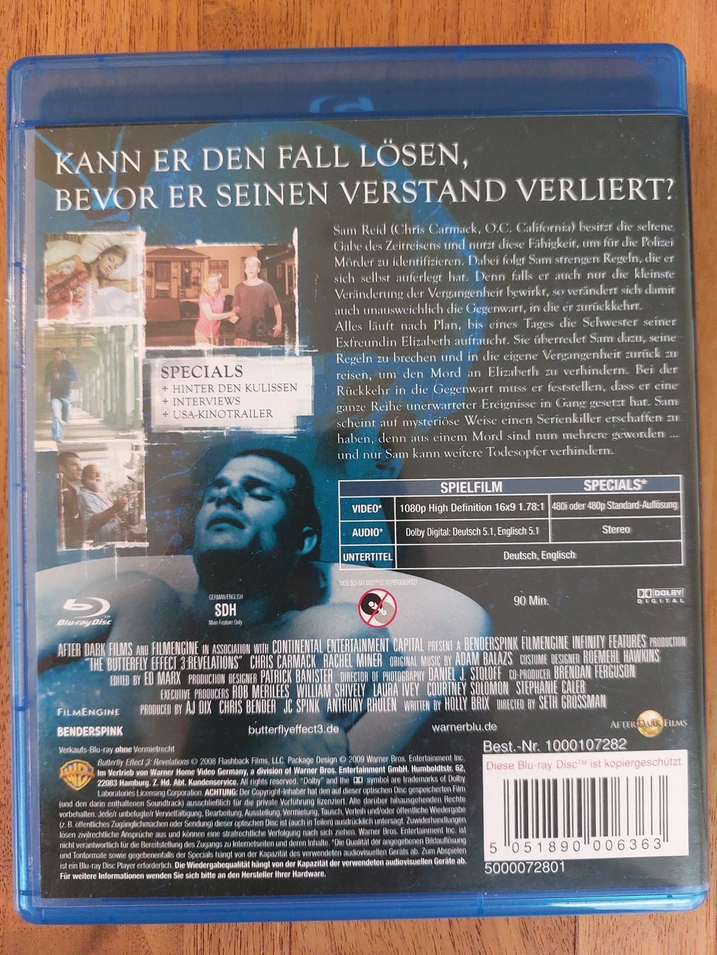Tutti i DVDs: Blu Ray - Butterfly Effect 3 / Die Offenbarung – Usato da Rheinfelden venduto da FilmAuktion 1