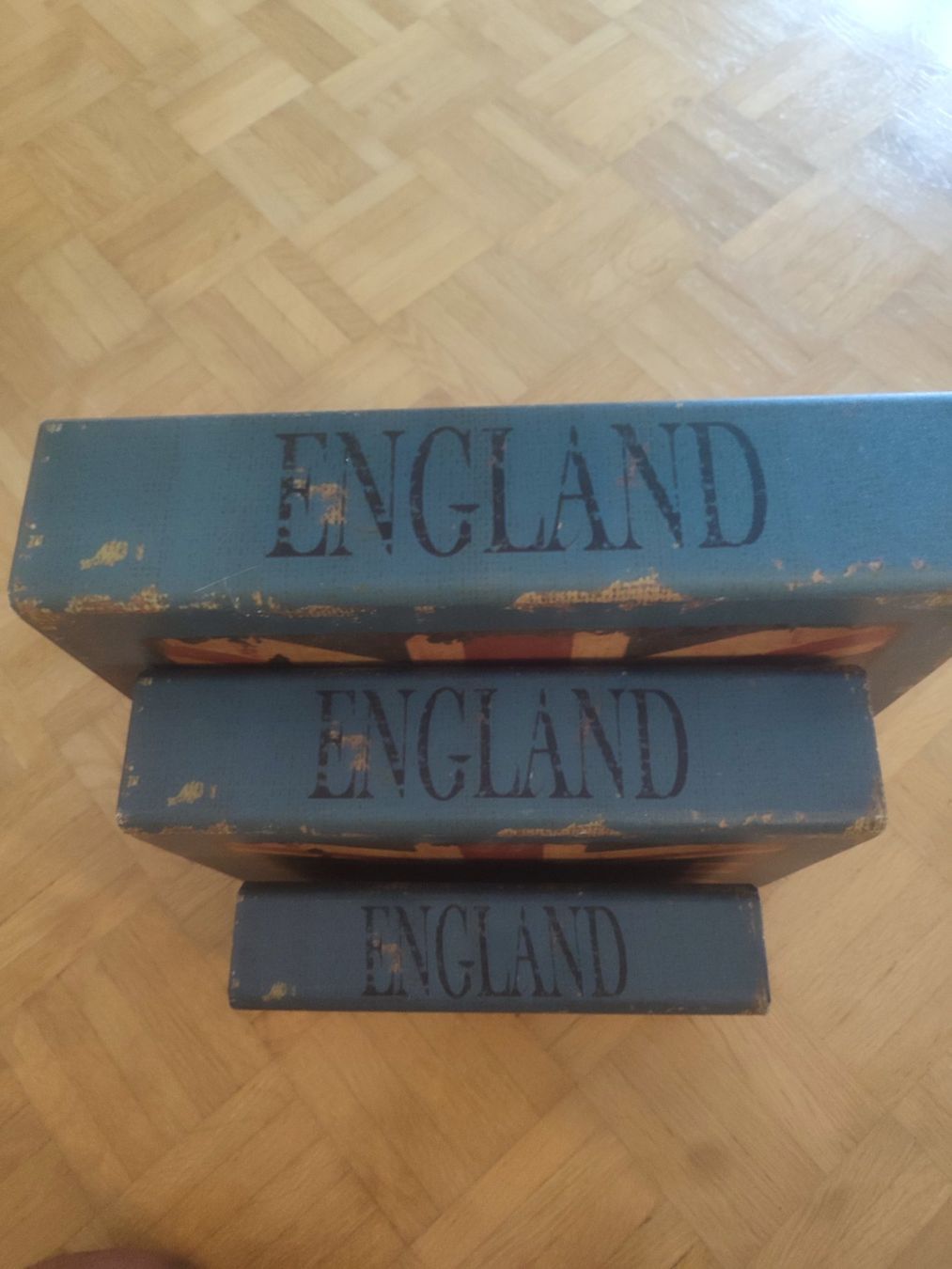 Casse di trasporto: 3 Boxen Union Jack England – Nuovo (secondo la descrizione) da Hergiswil NW venduto da wert721 1