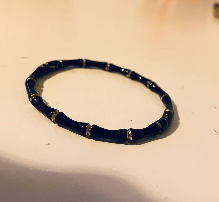 Armbänder & -reifen: Bracelet jonc magnifique fine dorure or. – Neu (gemäss Beschreibung) aus Lausanne von SandrineJavelot