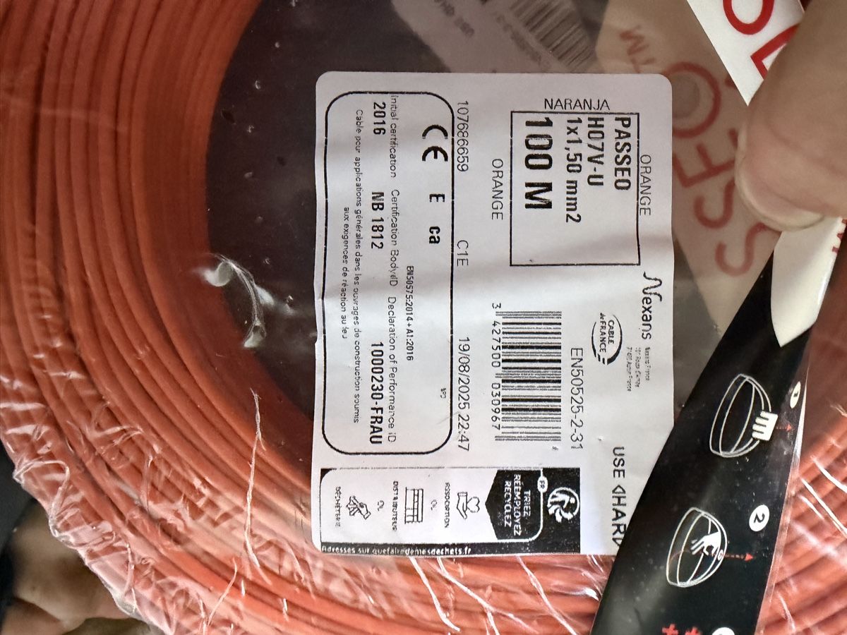 Cavi: Nexans Passeo H07V-U Installationskabel Orange 100m – Nuovo e nell'imballaggio originale da Luzern venduto da Mulli8 2