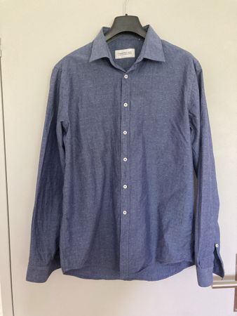 Herren-Hemd, blau, Gr. L