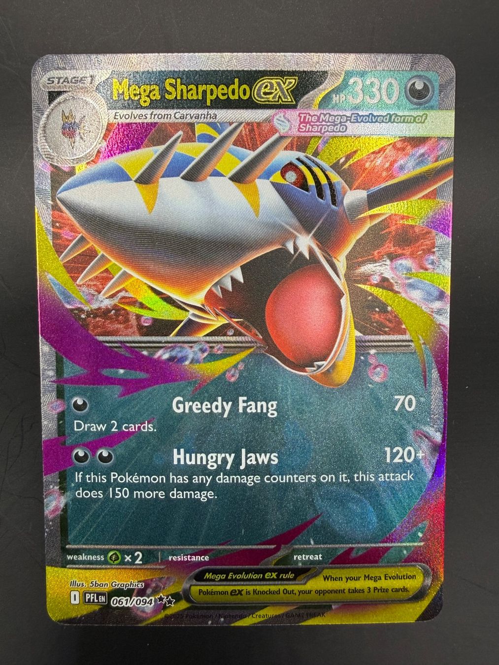 Pokémon Sammelbilder & Trading cards: Mega Sharpedo ex 061/094 (EN) - NM/MT – Neu (gemäss Beschreibung) aus Genève von Resko