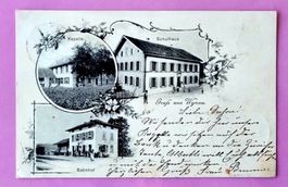Wynau (BE)  - Bahnhof - Mehrbildkarte - 1901