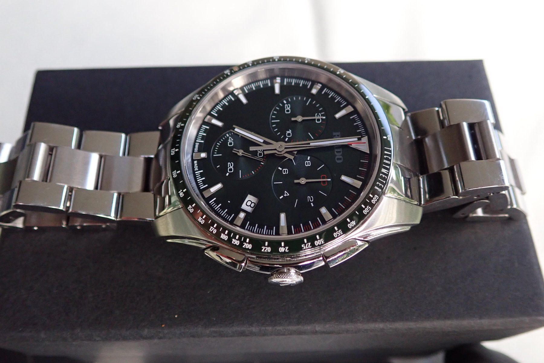 Rado Orologi: RADO HYPERCHROME CHRONOGRAPH DUNKELGREEN DIAL 45MM. – Usato da Wohlen AG venduto da kingwatcheshere 6