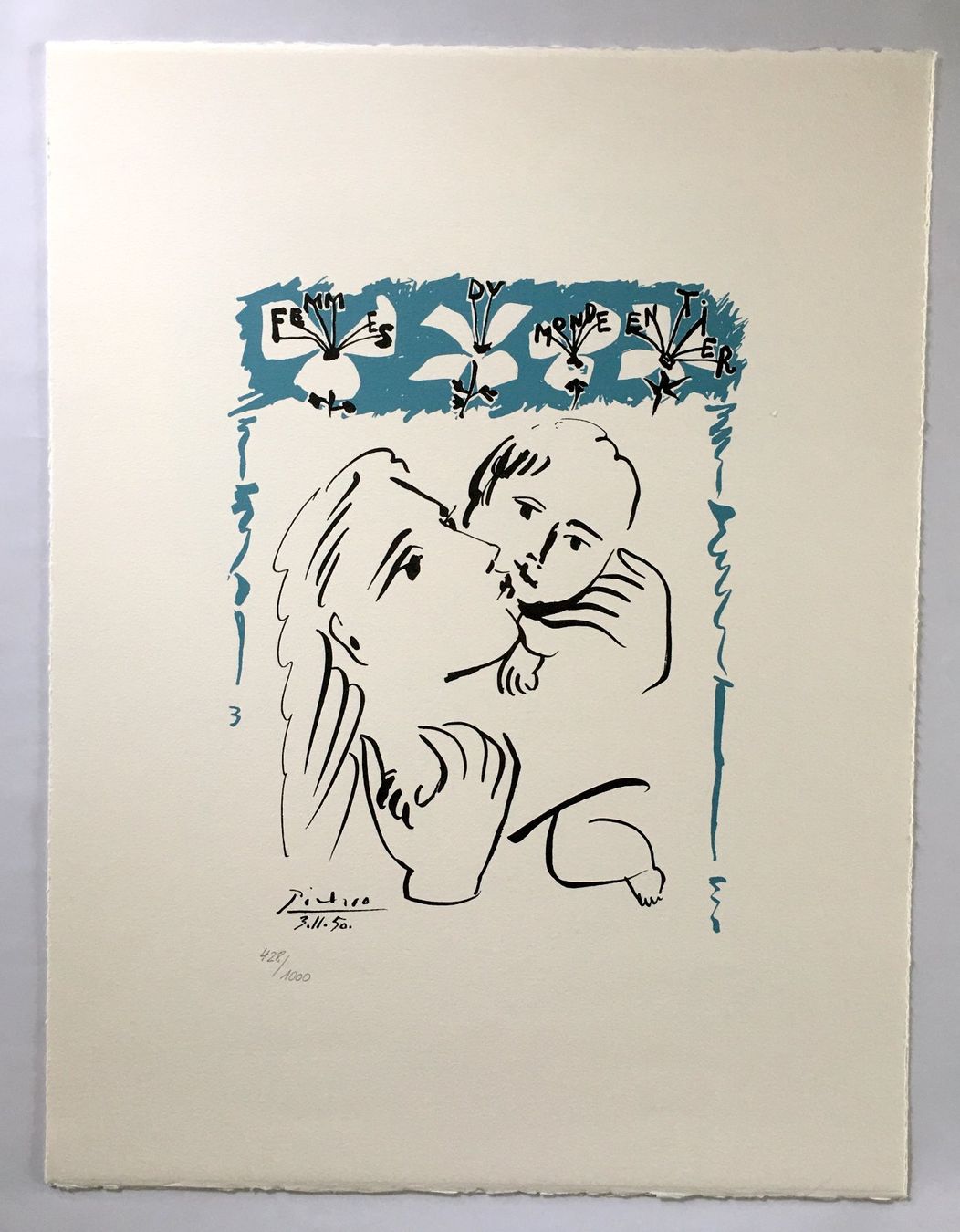 Grafica & Litografie: Pablo Picasso "Femmes du Monde Entier" Farblithographie – Usato da Nennigkofen venduto da Sommersonnen