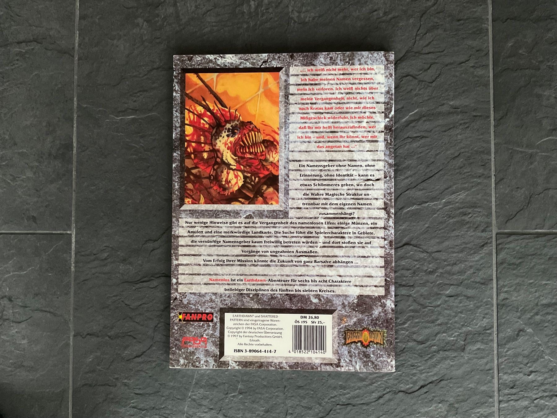 Bücher: Earthdawn Abenteuer "Namenlos" – Gebraucht aus Zürich von Lukeinstinct 1