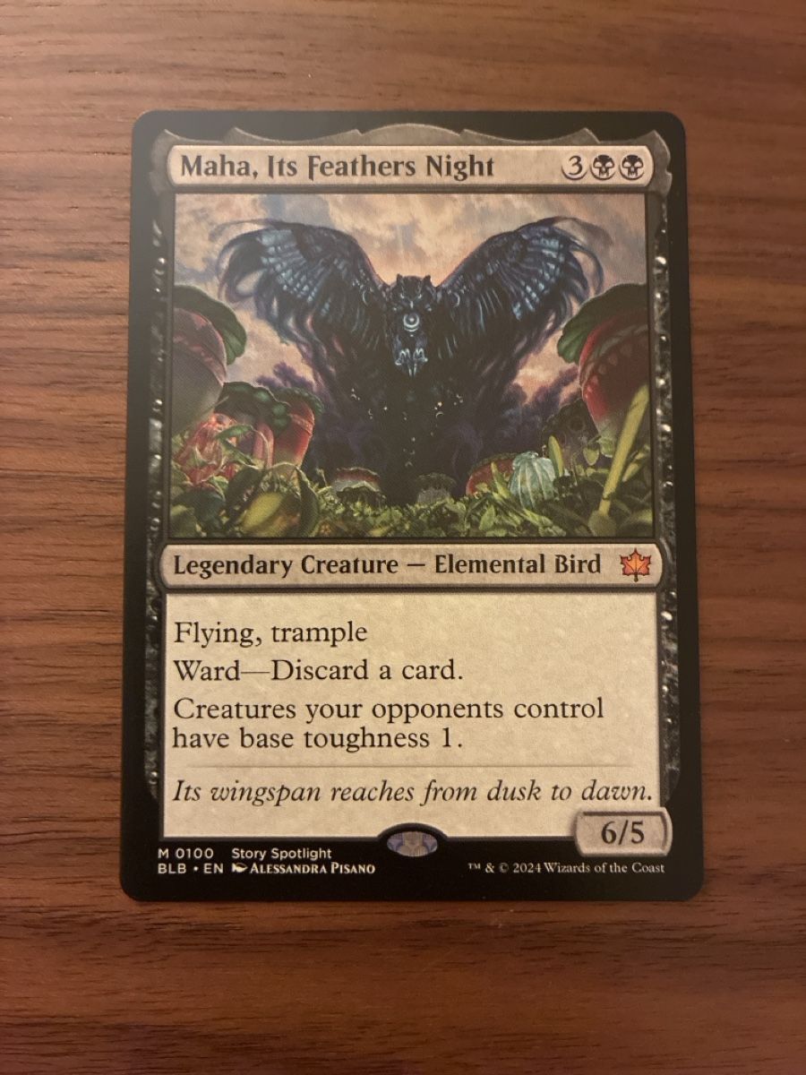 Giochi: Magic: The Gathering; Maha, Its Feathers Night – Nuovo (secondo la descrizione) da Zürich venduto da Packrat