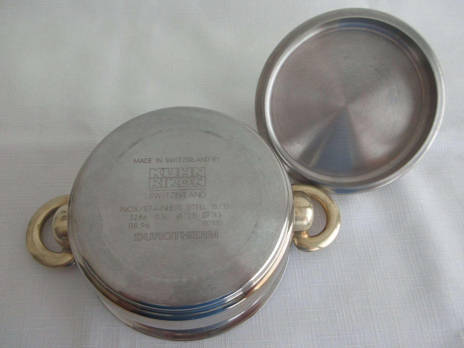 Durotherm Pentole: Kleiner Topf mit Deckel Durotherm 0.5 L – Usato da Binningen venduto da Oldfashion 2