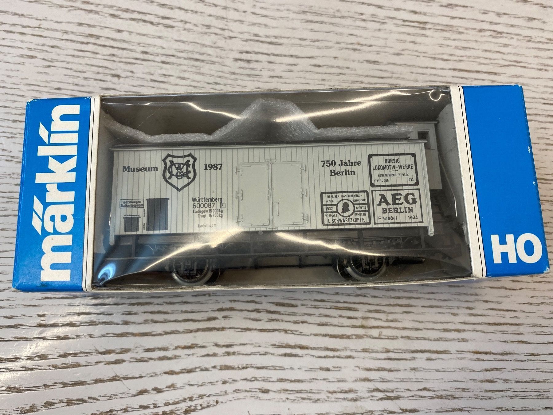 Märklin Modellini di ferrovie: Märklin Museumswagen 1987 – Nuovo e nell'imballaggio originale da Lupsingen venduto da New-Haven