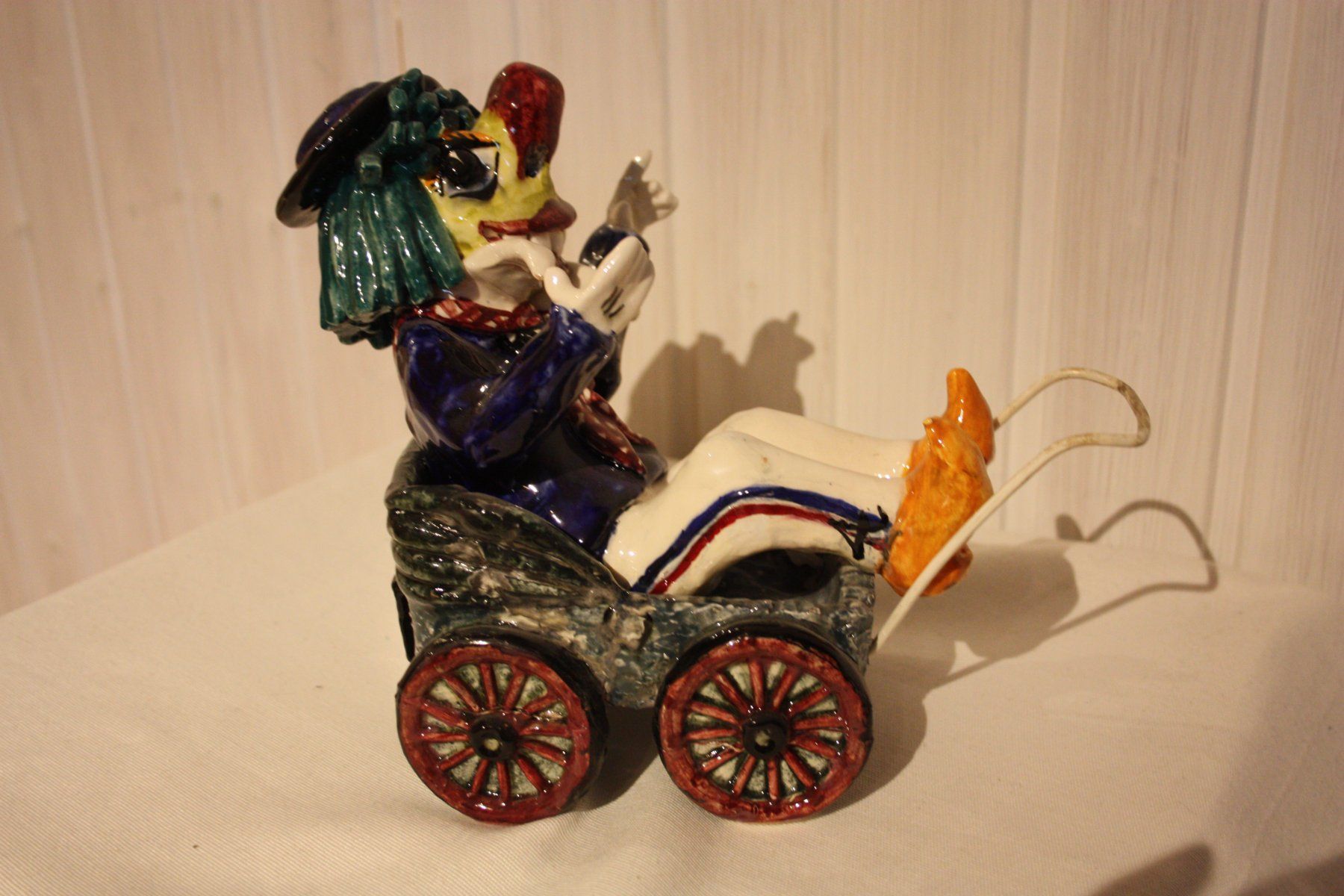 Statuette: Waggis in Wagen, Chapallaz – Usato da Oberwil BL venduto da Hesa41 1