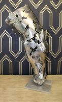 Pferdekopf Skulptur aus recyceltem Aluminium