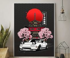 Japan Tokyo Poster Leinwandbild 30x40cm NEU (Rahmenlos)