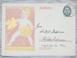 CL16 Carte Postale + Timbre Allemagne 1928