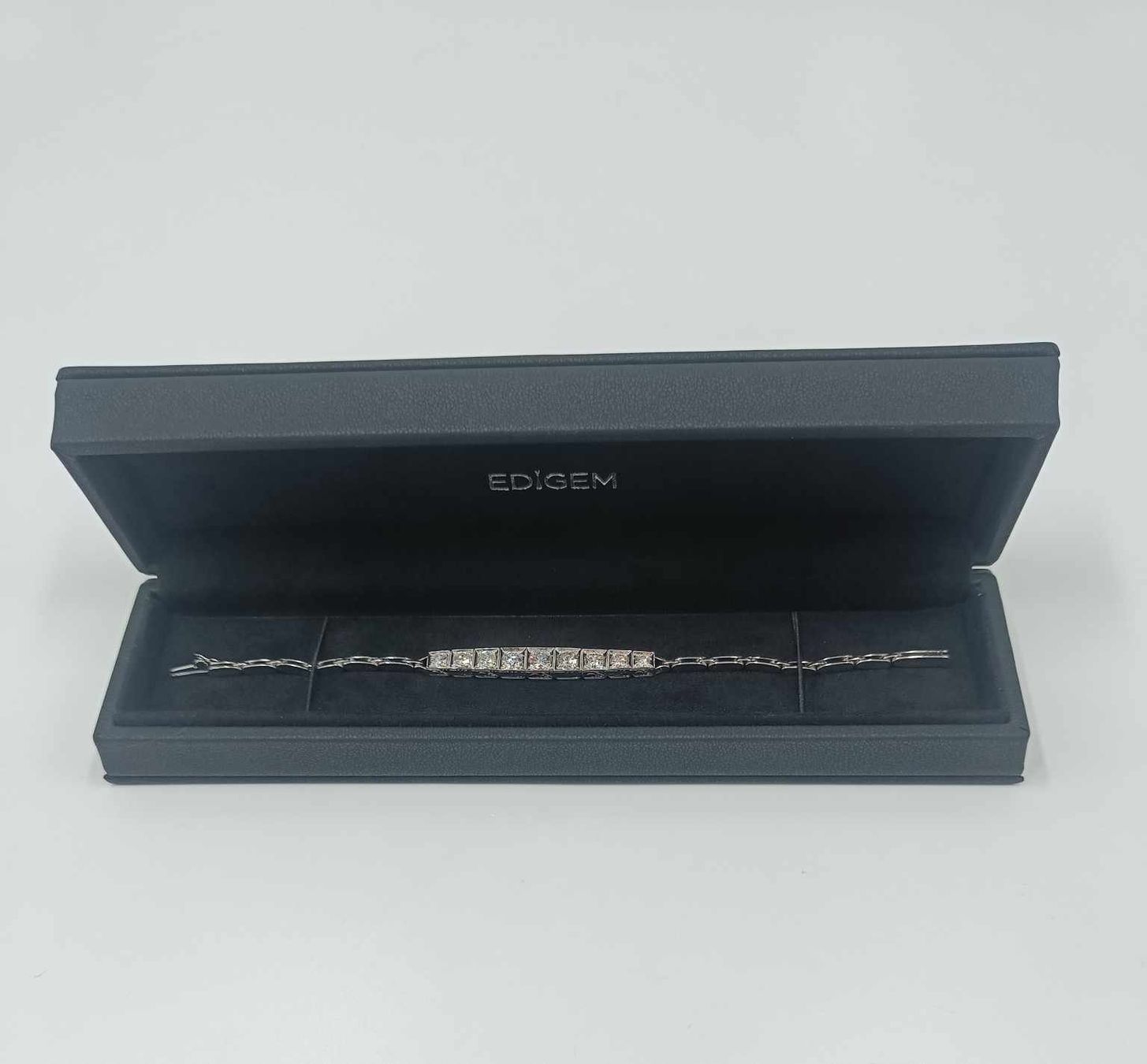 Bracciali & Braccialetti: DIAMANTBRACELET IN 585 WEISSGOLD – Usato da Luzern venduto da EdiGem
