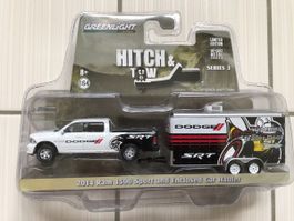 Greenlight 2014 Ram 1500 Sport & Trailer 1:64, Neu!