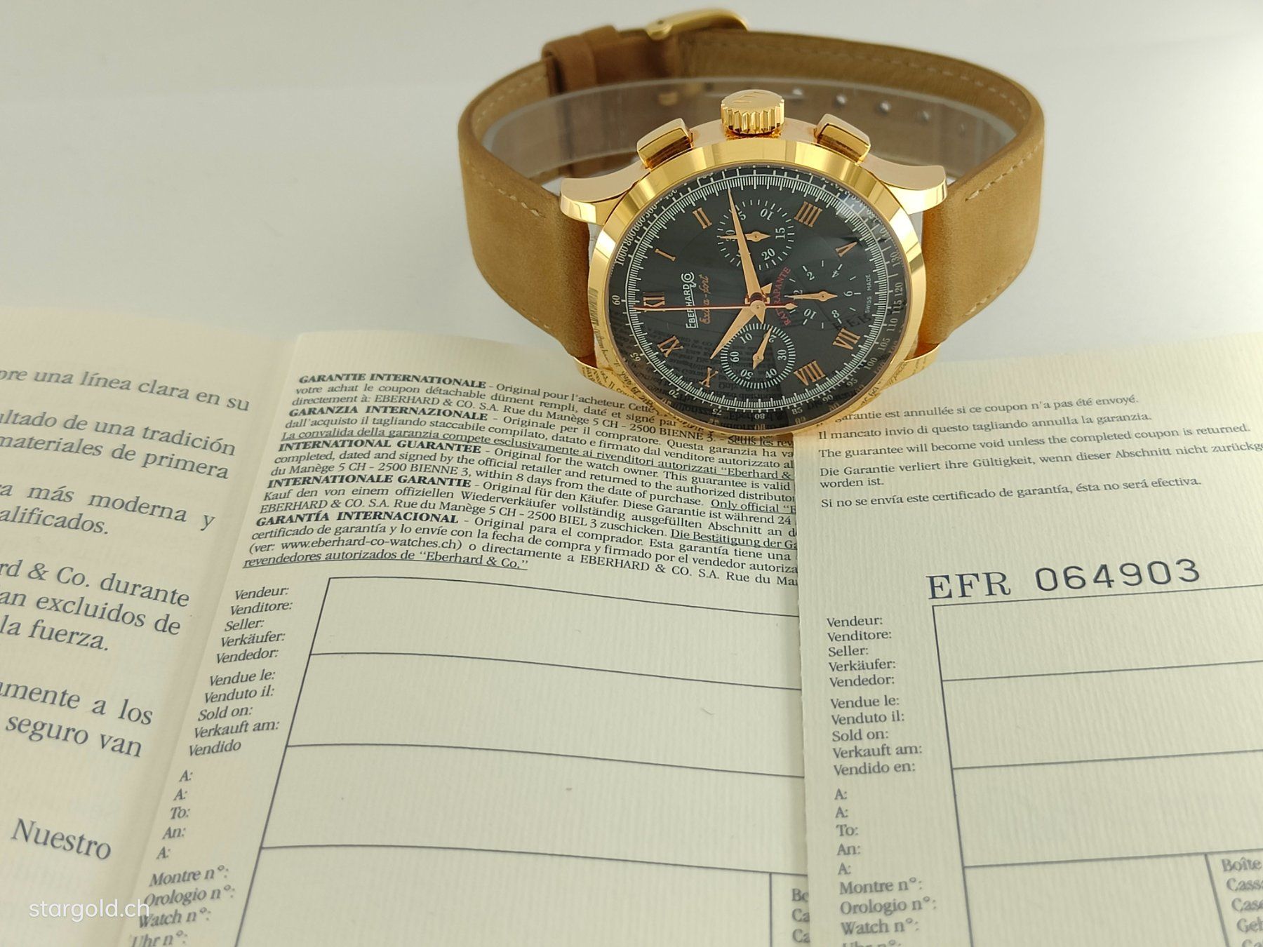 Eberhard & Co. Uhren: Eberhard & Co. Extra-Fort Rattrapante – Gebraucht aus Zürich von Stargold-Uhren 6