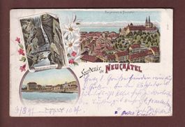 Souvenir de NEUCHÂTEL - 1897 Litho Guggenheim