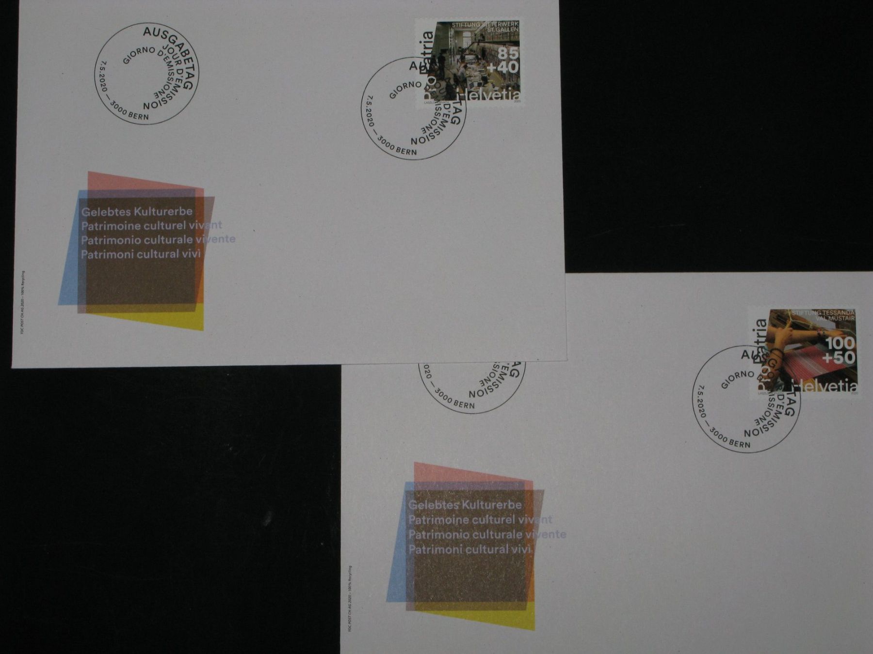 Alle Briefmarken: Pro Patria FDC 07.05.2020 Nr. 341 - 342 – Gebraucht aus Riken AG von HEROWE