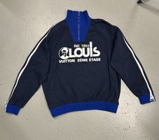 Louis Vuitton Sweatshirt blau mit Reissverschlüssen