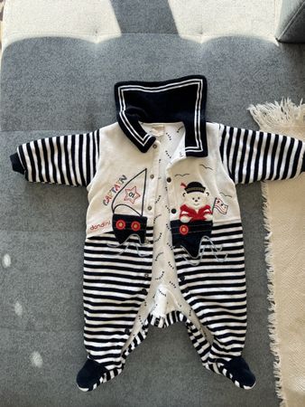 Cute Nautical Baby Romper Size 62