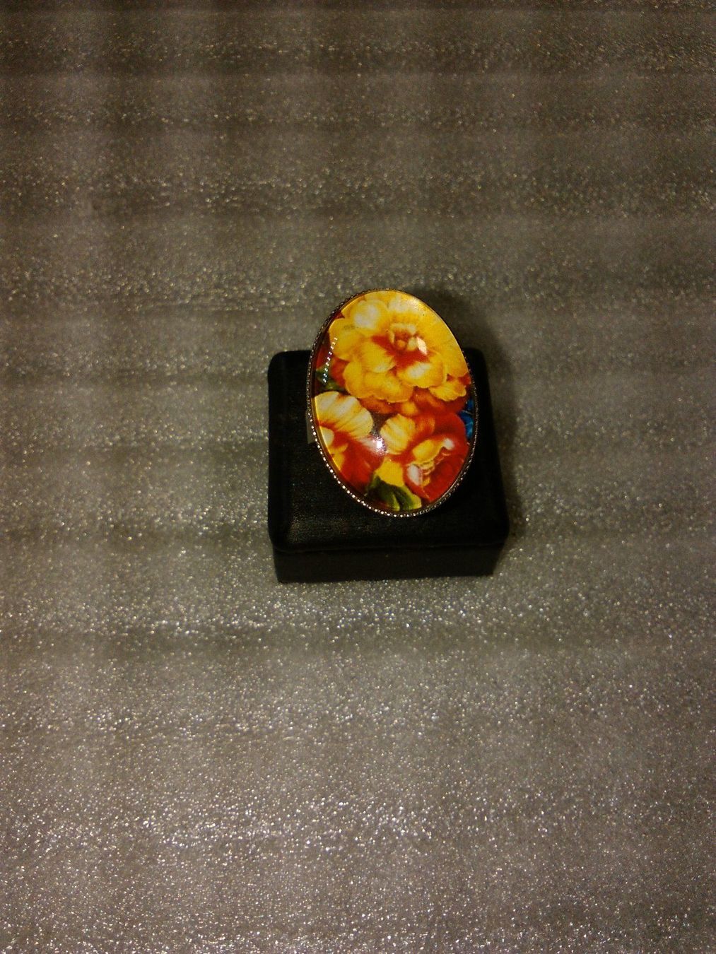 Anelli: ring edelsthal,,,mit blumen,,,glanzig – Nuovo (secondo la descrizione) da Basel venduto da bijoutrie_4