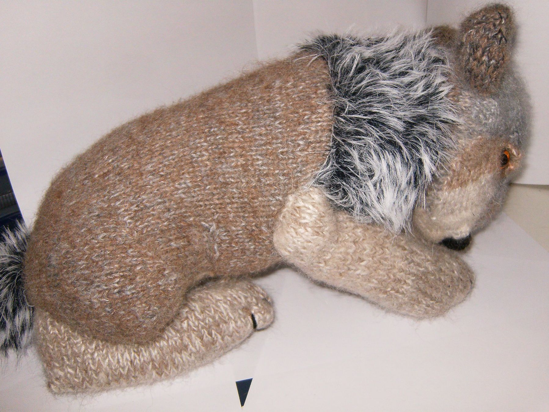 Puppen: Wolf gestrickt – Handarbeit – Einzelanfertigung – Gebraucht aus Liesberg von Mikado1965 2