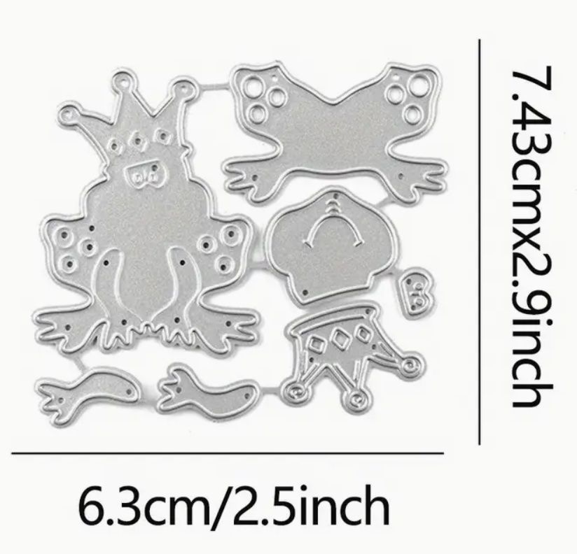 Sciablone: Frosch / Froschkönig  - Stanzschablone – Nuovo e nell'imballaggio originale da Frenkendorf venduto da jazzplatten 1