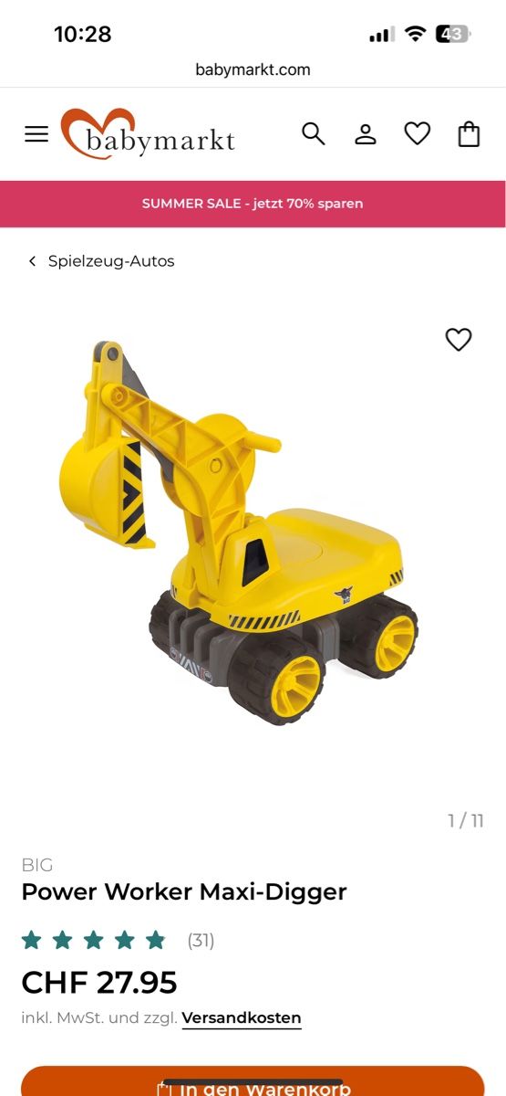 Excavateurs: Big Power Worker Maxi Digger Bagger – D'occasion à Agno par me_me_me 3