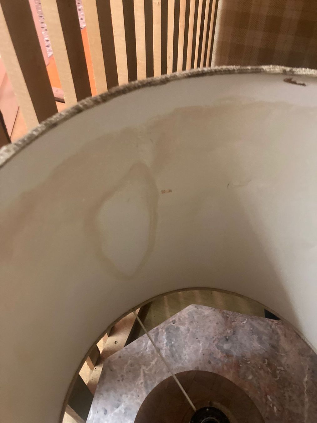 Lampade: Lampada da tavolo in legno e tessuto – Usato da St. Moritz venduto da Fra_90 3