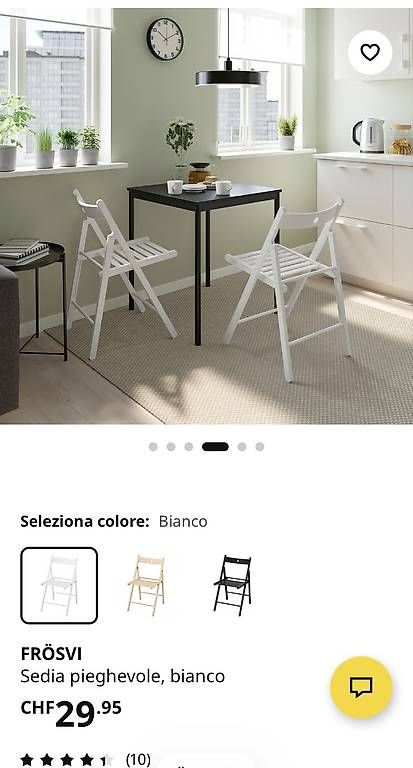 Sedie: Sedia pieghevole Ikea  – Usato da Tenero venduto da chi_7y8t 2