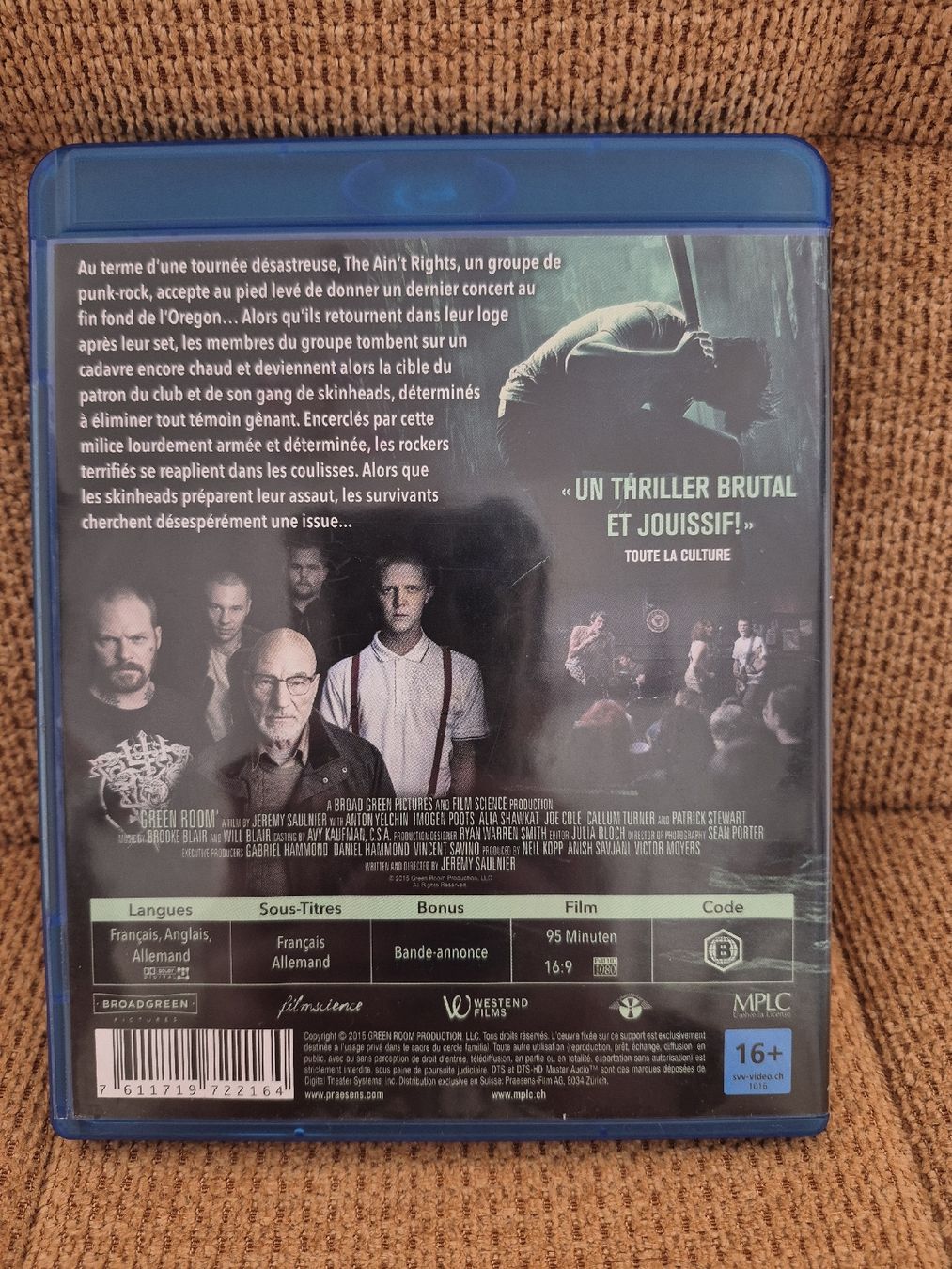 Tutti i DVDs: Green Room (FR/EN/DE) – Usato da Riaz venduto da Murielbhs 1