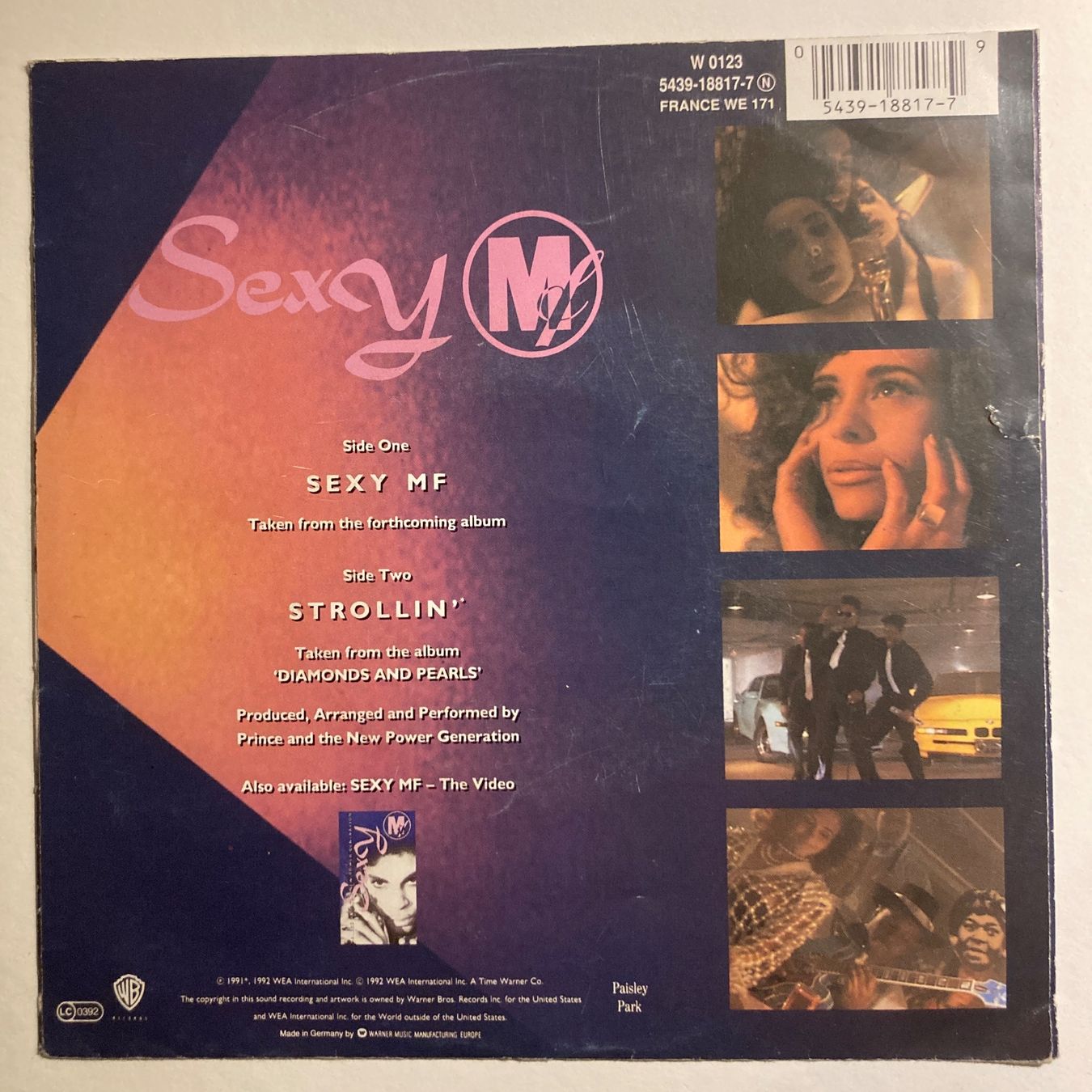 Schallplatten: PRINCE, SEXY MF, SINGLE, ROCK, 1992 – Gebraucht aus Thun von estrol 1
