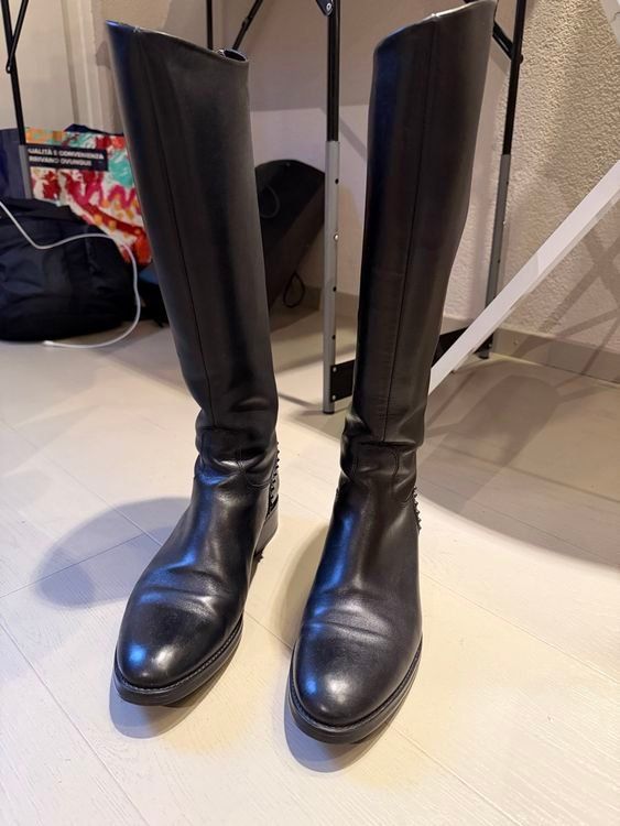 Damenschuhe: Bottes en cuir noir, taille 41 – Gebraucht aus Bussigny von youli85