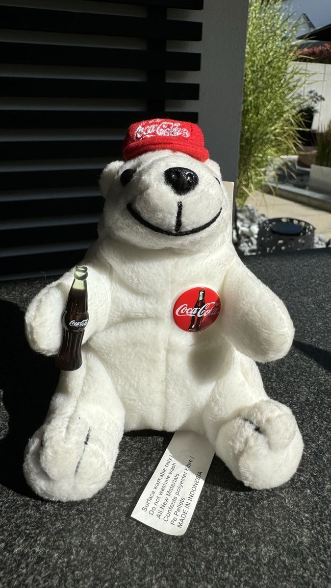 Coca-Cola Jouets: Original Coca-Cola Eisbär Plüschtier mit Etikett – D'occasion à Bassersdorf par coco-loco 4
