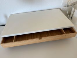 IKEA monitor stand with drawer